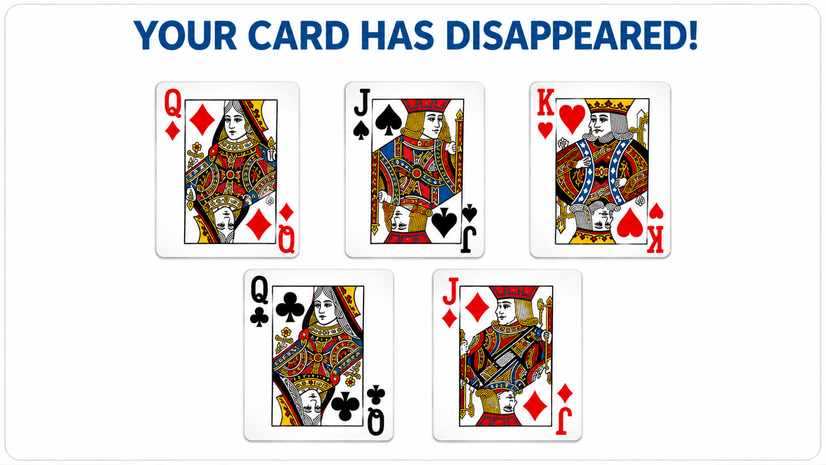 Your card has disappeared